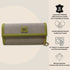 90 Feet Kaya Lime Green Premium Genuine Leather and Canvas Clutch Bag